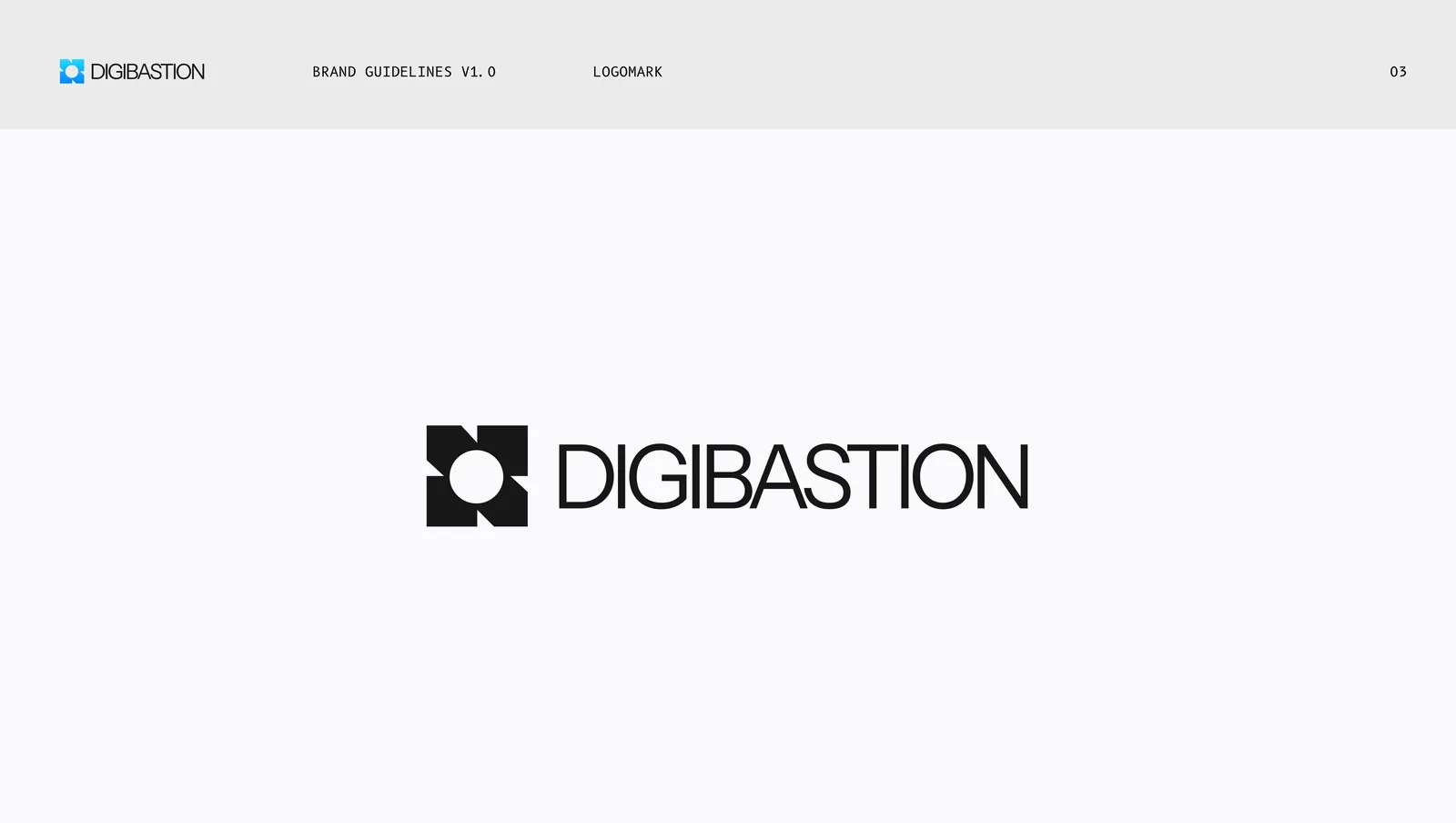 The main lockup, the black icon beside the DIGIBASTION wordmark.